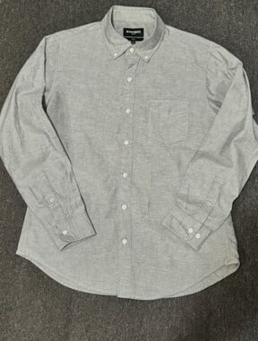 Bonobos Gray Stretch Casual Button Down Shirt L
